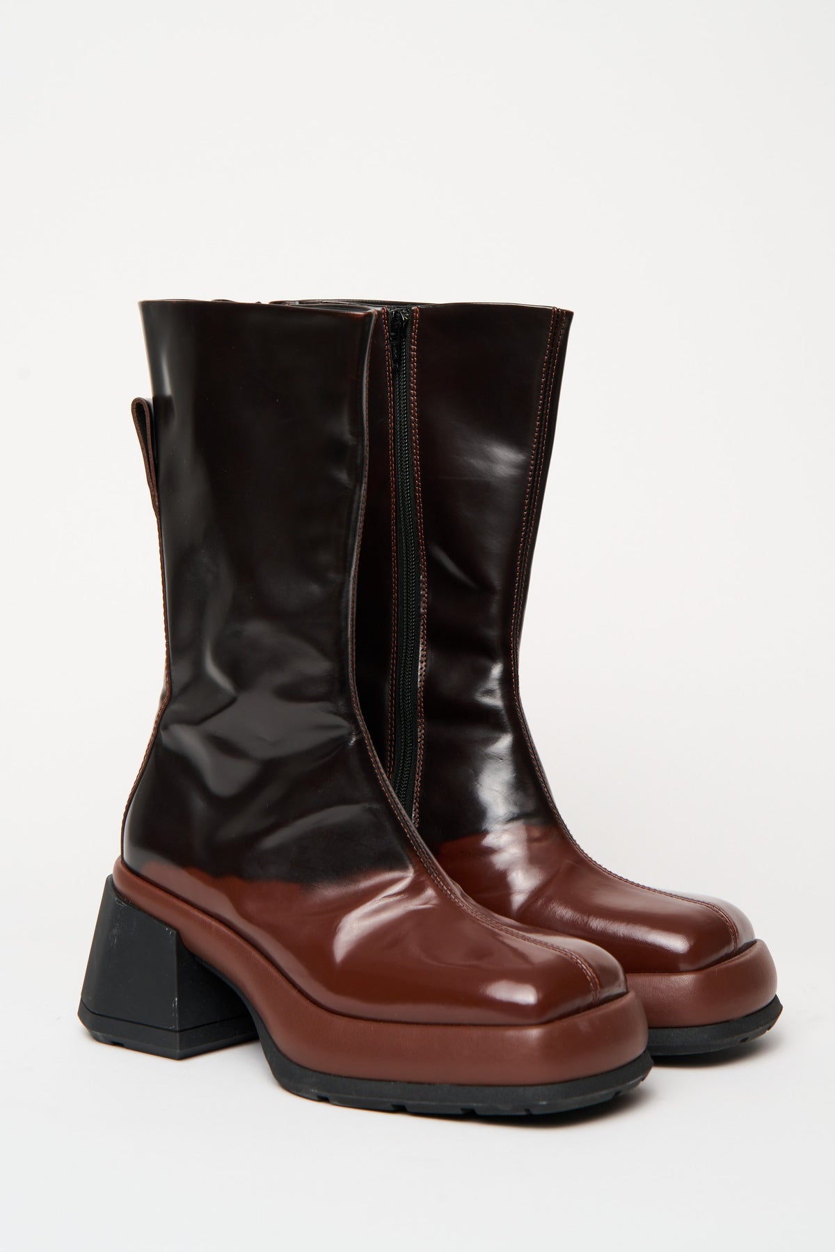MIISTA Two-Tone Platform Boot