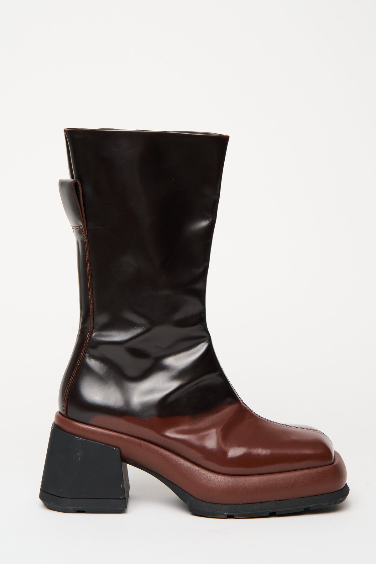 MIISTA Two-Tone Platform Boot